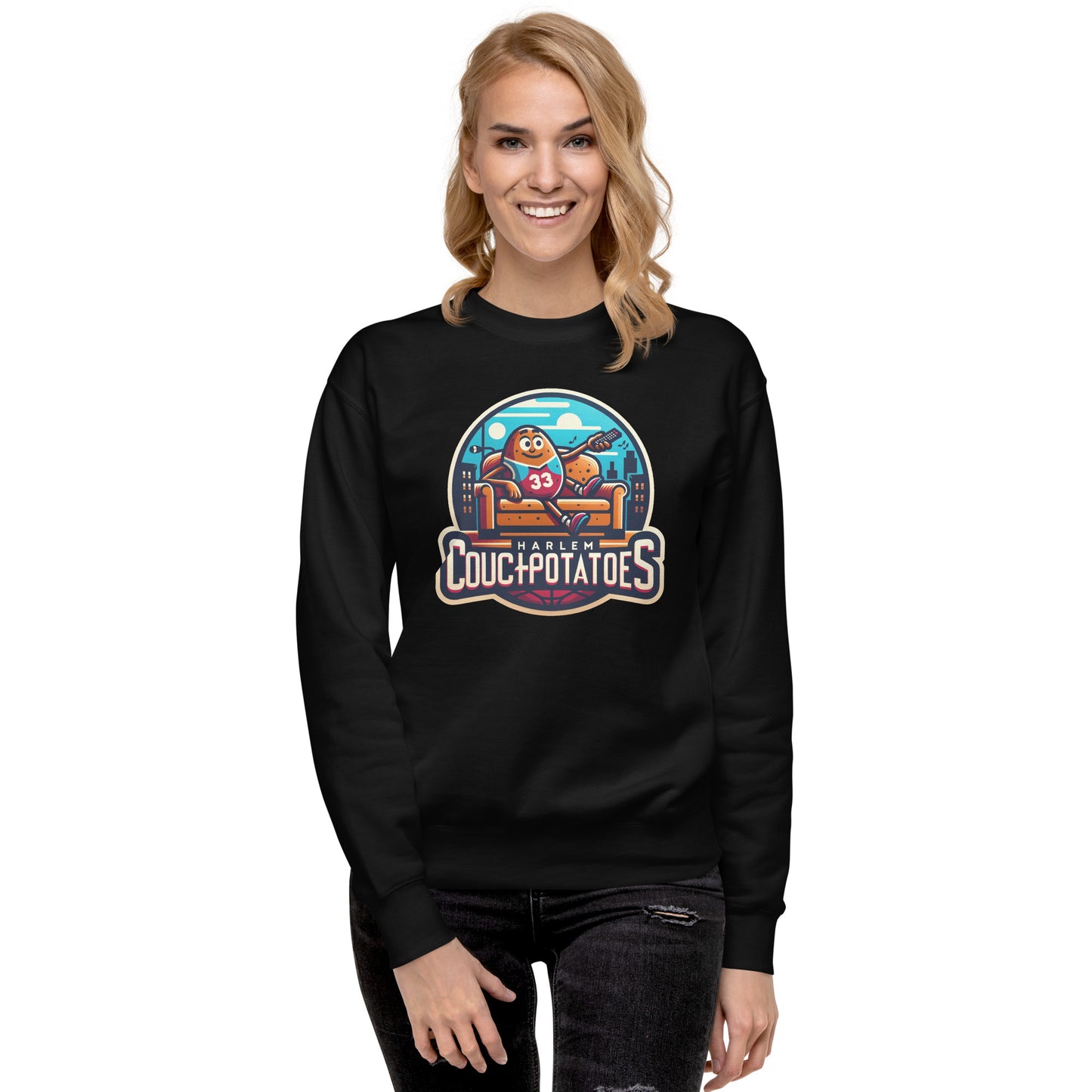 Harlem Couch Potatoes ~ Unisex Premium Sweatshirt