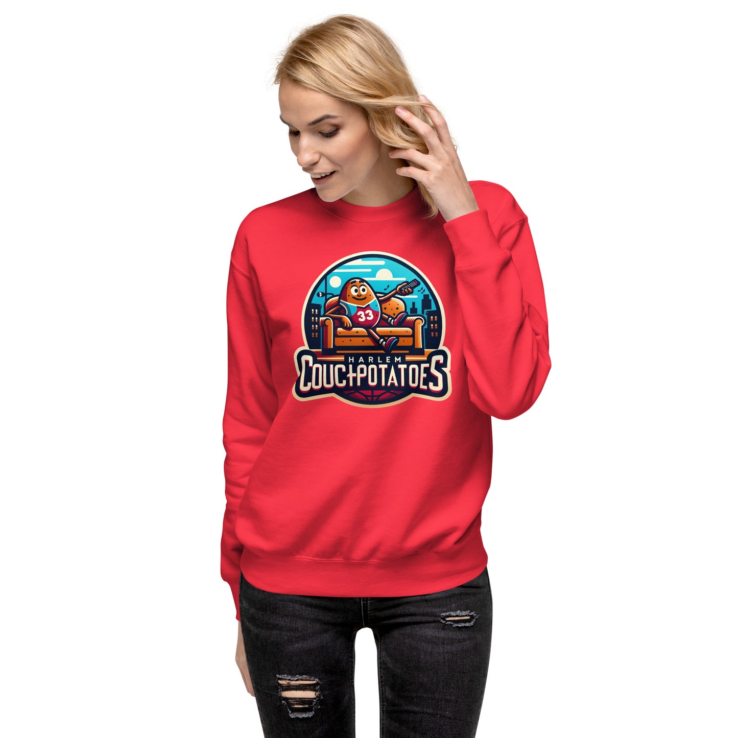 Harlem Couch Potatoes ~ Unisex Premium Sweatshirt