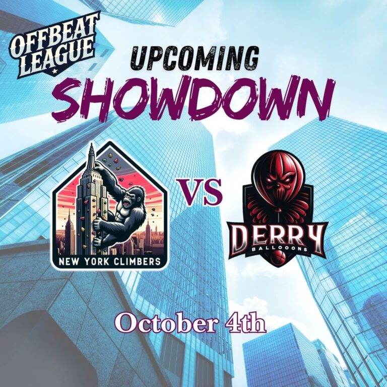 The First Showdown: New York Climbers vs Derry Ballooons [sic]